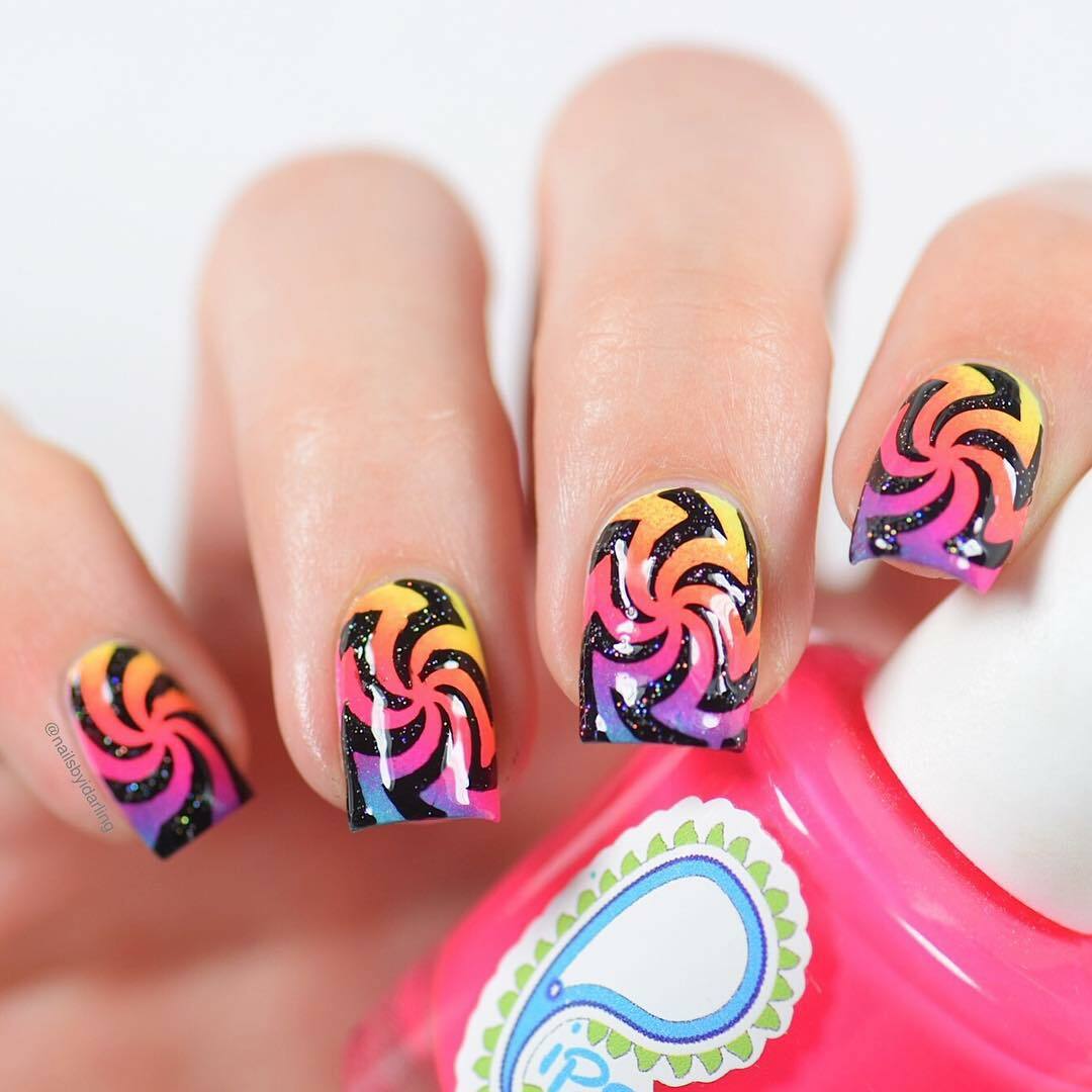 Hypnose Stencils for Nails, Swirl Nail Stickers, Nail Art, Nail Vinyls