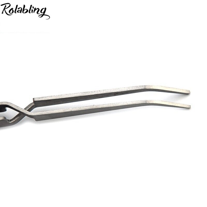 Nail Art Tweezers Stainless Steel Rhinestone Picking Tools Manicure Clip New