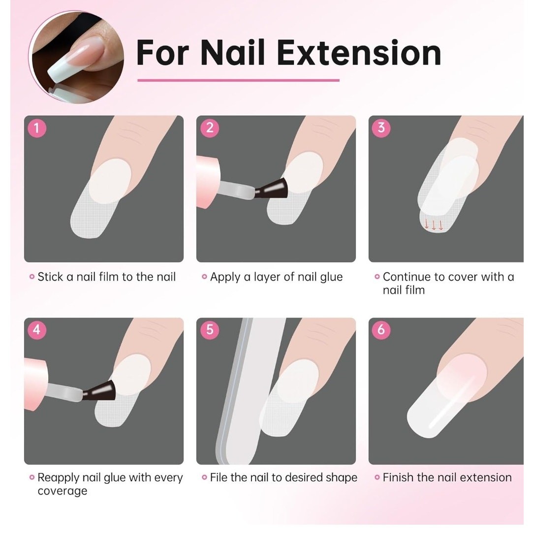 Self Stick Silk Nail Wrap | Nail Repair Wrap