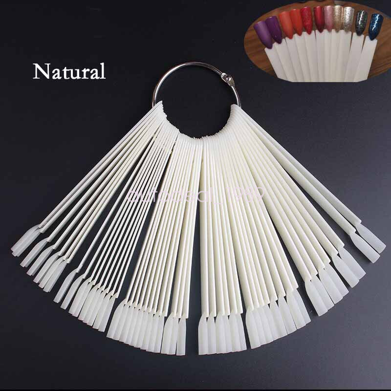 2set/100pcs Nail Swatches Sticks Manicure DIY Supplies for Nail Art Display