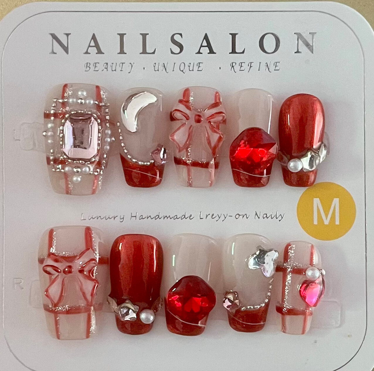 24Set Lot Price $119.99,100%Hand Made press on Nail, Free Glue&Essential Tools