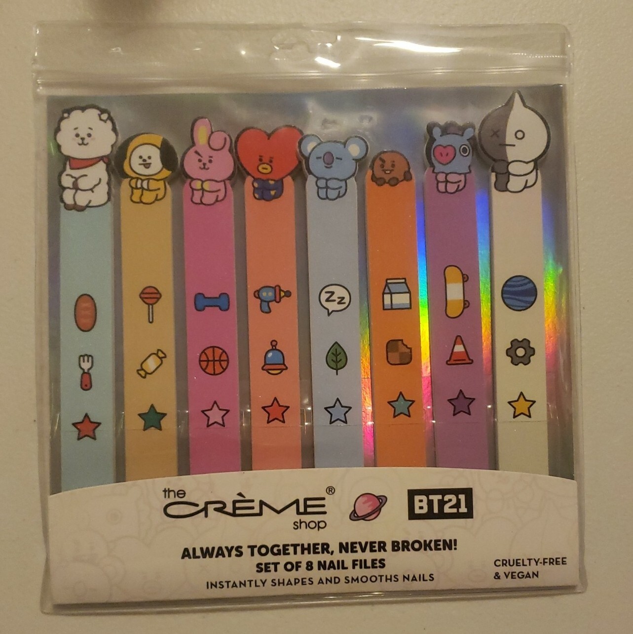 The Crème Shop BT21 Nail File, 8-Pk.