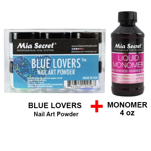 Mia Secret Monomer 4 oz with 6 Colors Set Nail Art Powder Selection (Pick Yours)