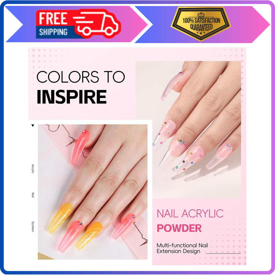 Acrylic Nail Kit for Beginners with Everything Nails Kit Acrylic Set with Drill