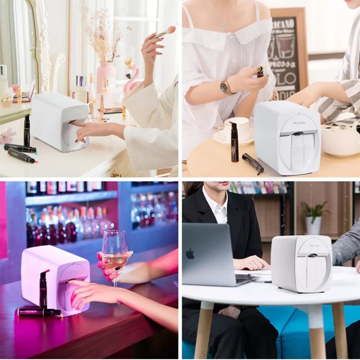 O’2NAILS Portable Nail Printer Mobile APP DIY Nail Art Printing Machine Home Use