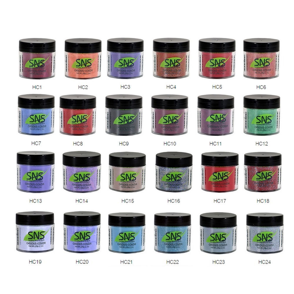 SNS Nail Gelous Dipping Powder Holiday Collection (HC1-HC24) NO U/V. NO SMELL