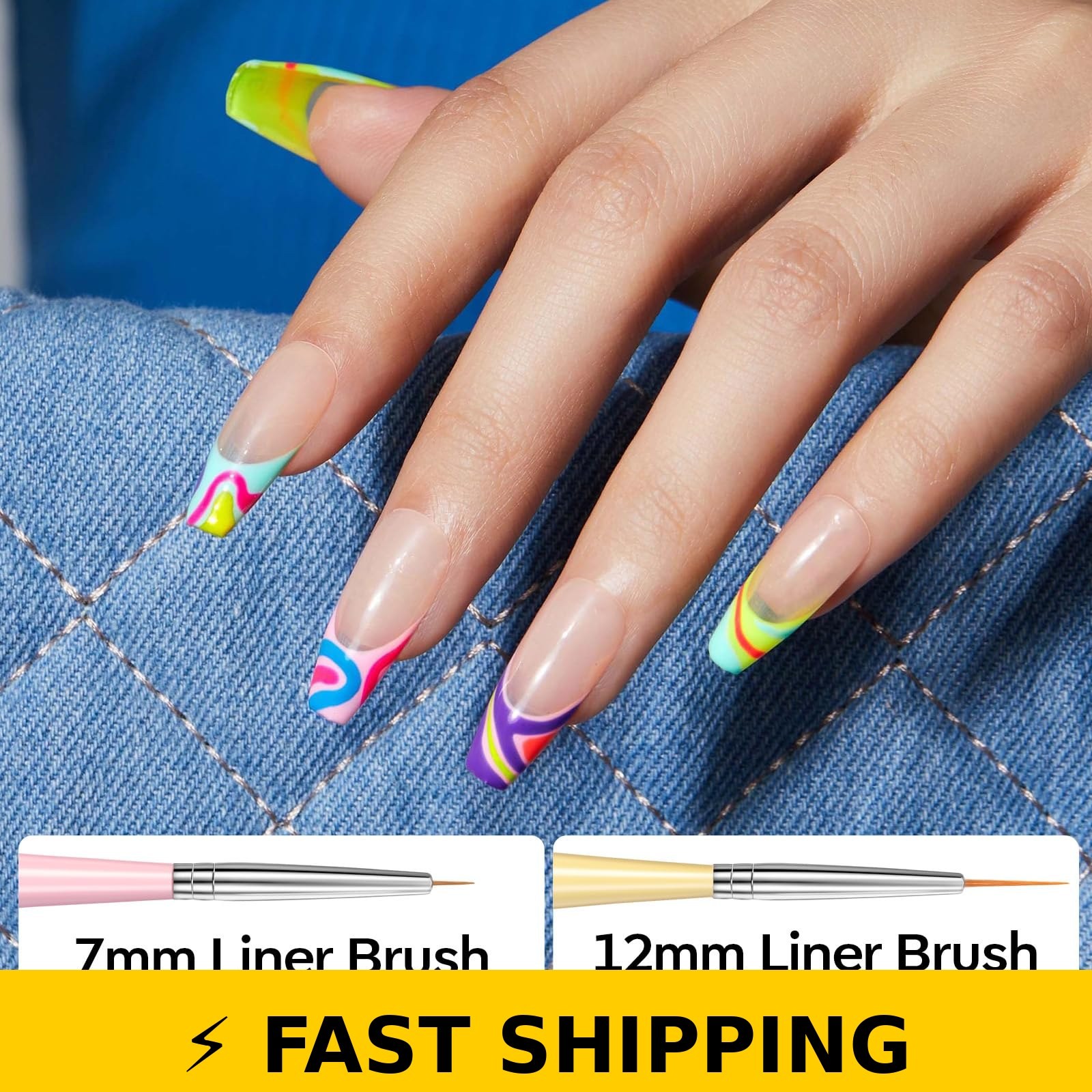 Modelones Nail Art Brushes Set – Professional Tools for DIY & Salon Use