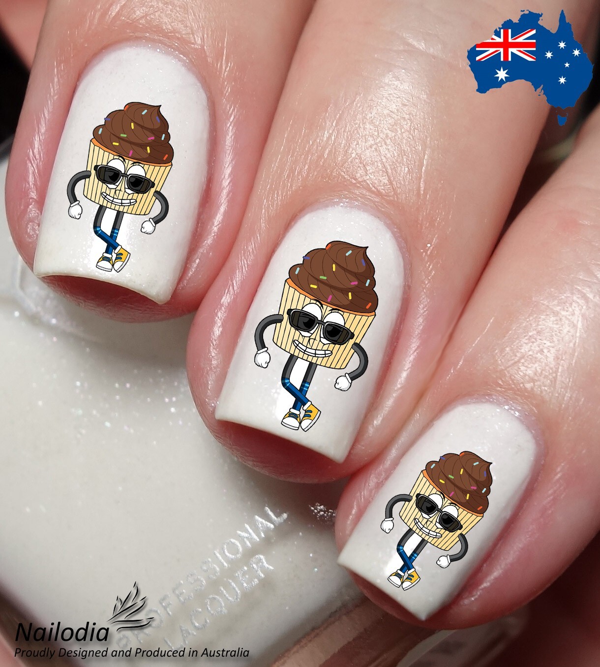 Chocolate Lovers Nail Art Decal Sticker Water Transfer Slider