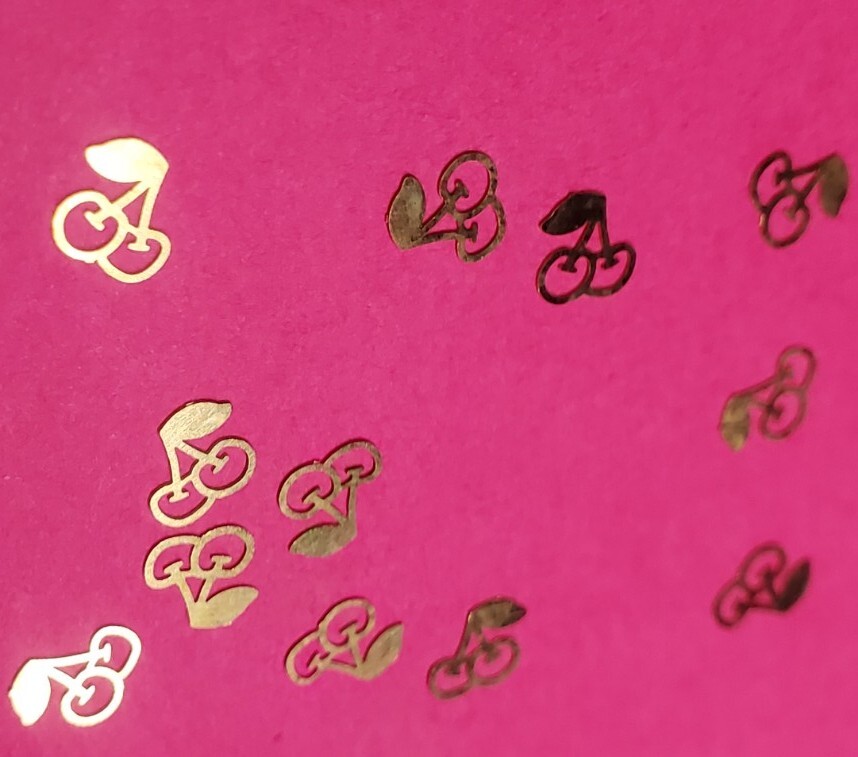 20pc Tiny metal cherry nail charms, small crafts, bendable to shape