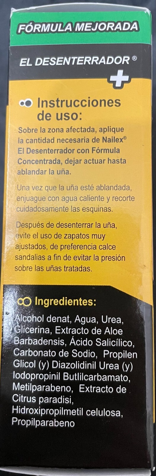 NAILEX DESENTERRADOR DE UÑAS ENTERRADA.INGROWN TOE NAIL SOFTENER CONCENTRA 12ml.