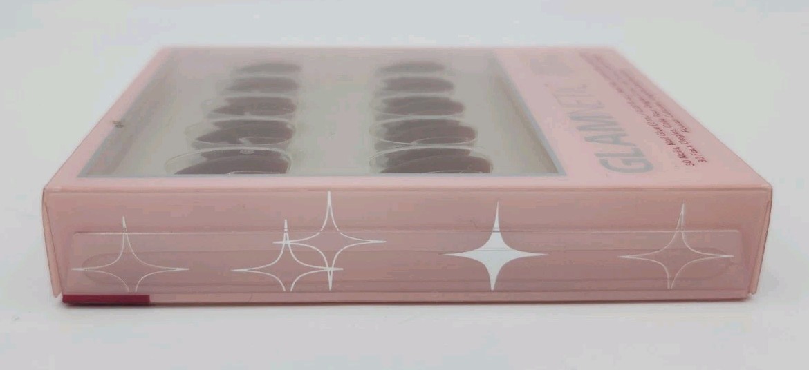 Glamnetic Chocolate Brown Press-On Short Oval Nails Set