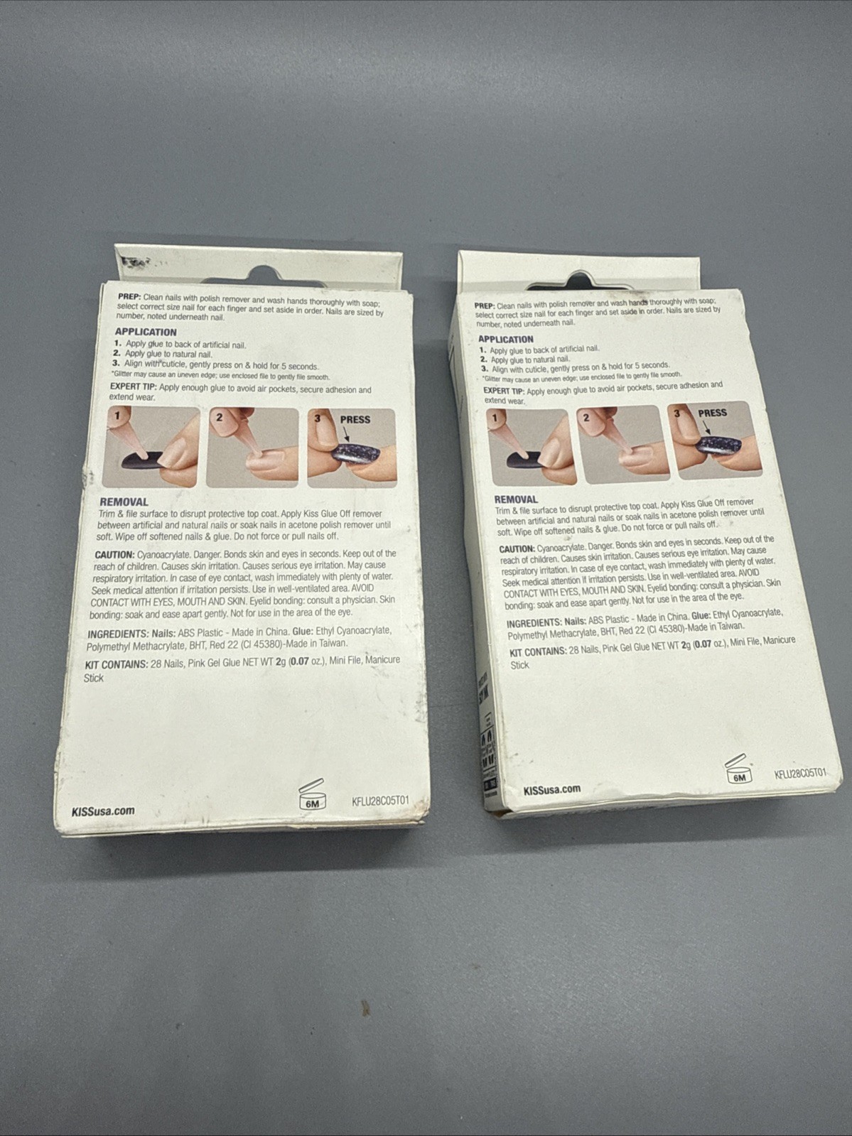 Kiss Gel Fantasy Ready-To-Wear Gel Long Nails, Fl07 Pack Of 2