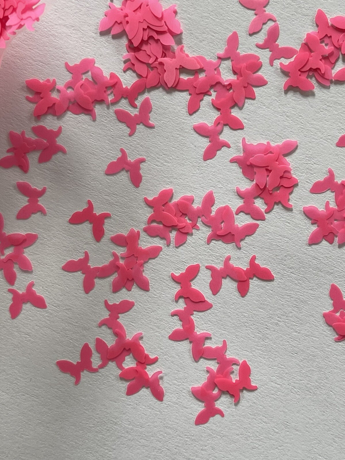 Butterfly 2 Neon Hot Pink Nail Glitter | 1 TSP | Gel Nail Art & Acrylic