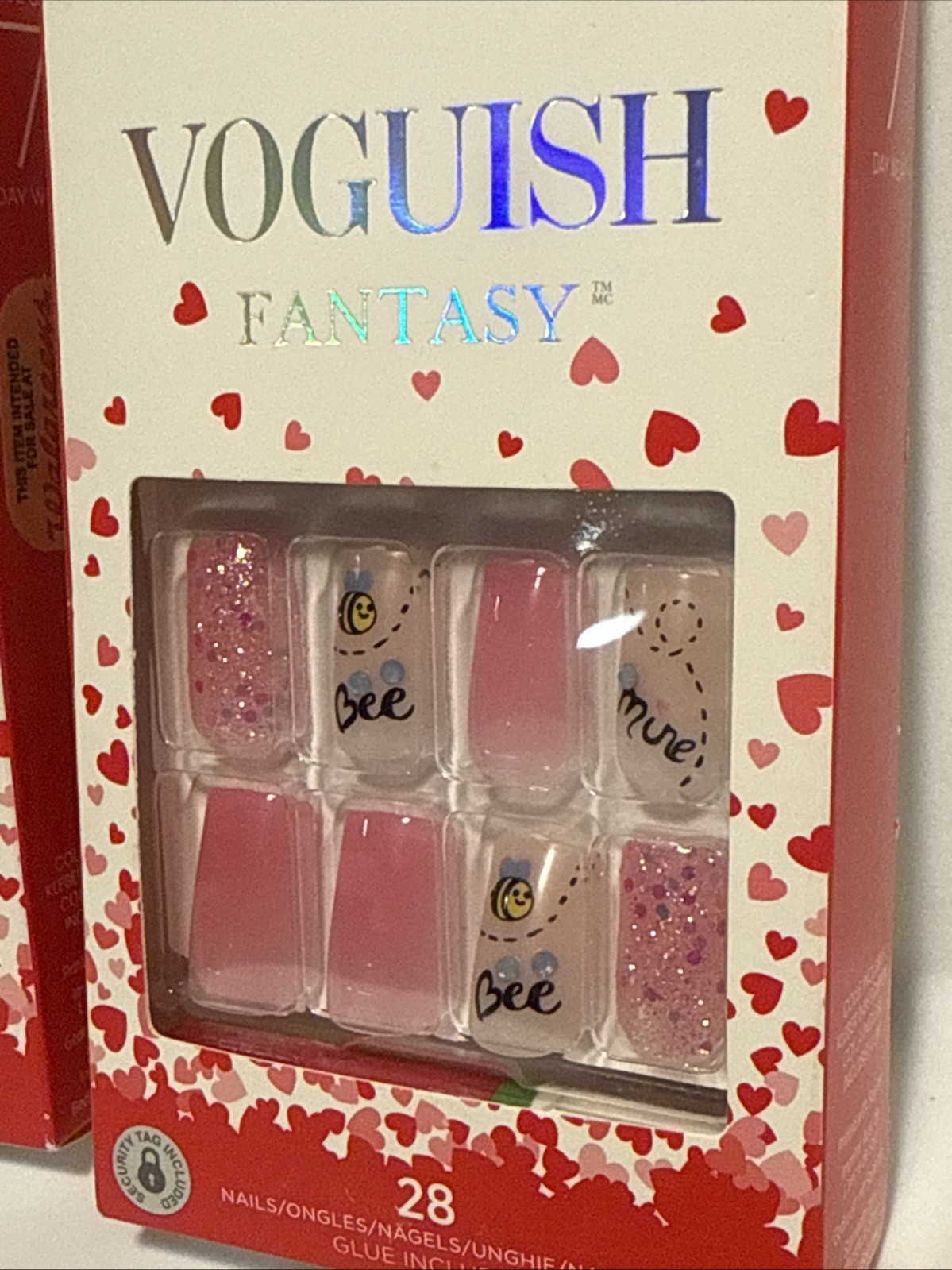 2 KISS Voguish Fantasy Valentine’s Day Fake Nails, ‘Crush’, 28 Count, 👀 My Page