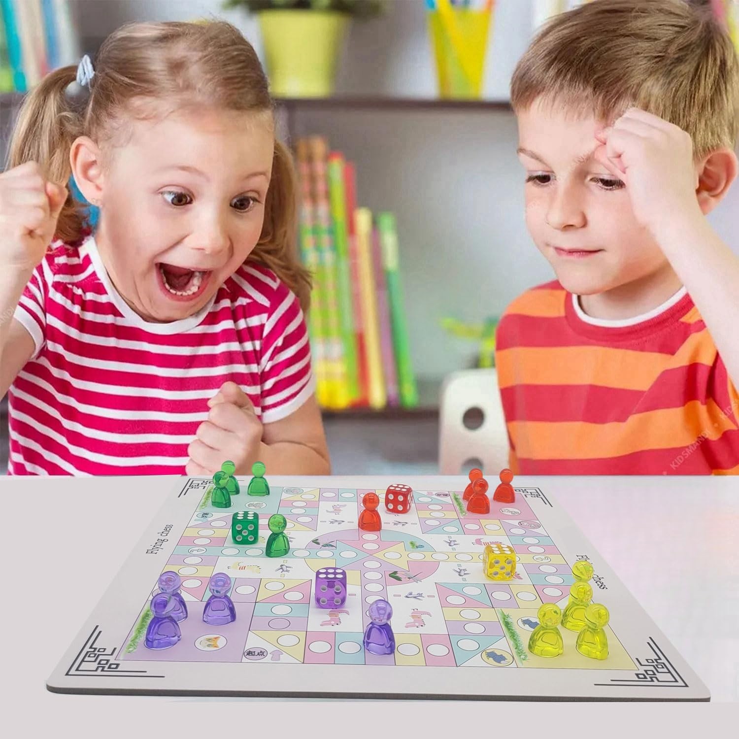 120 Pieces Game Pawns,Game for Board Games,Plastic mini, Multi-color