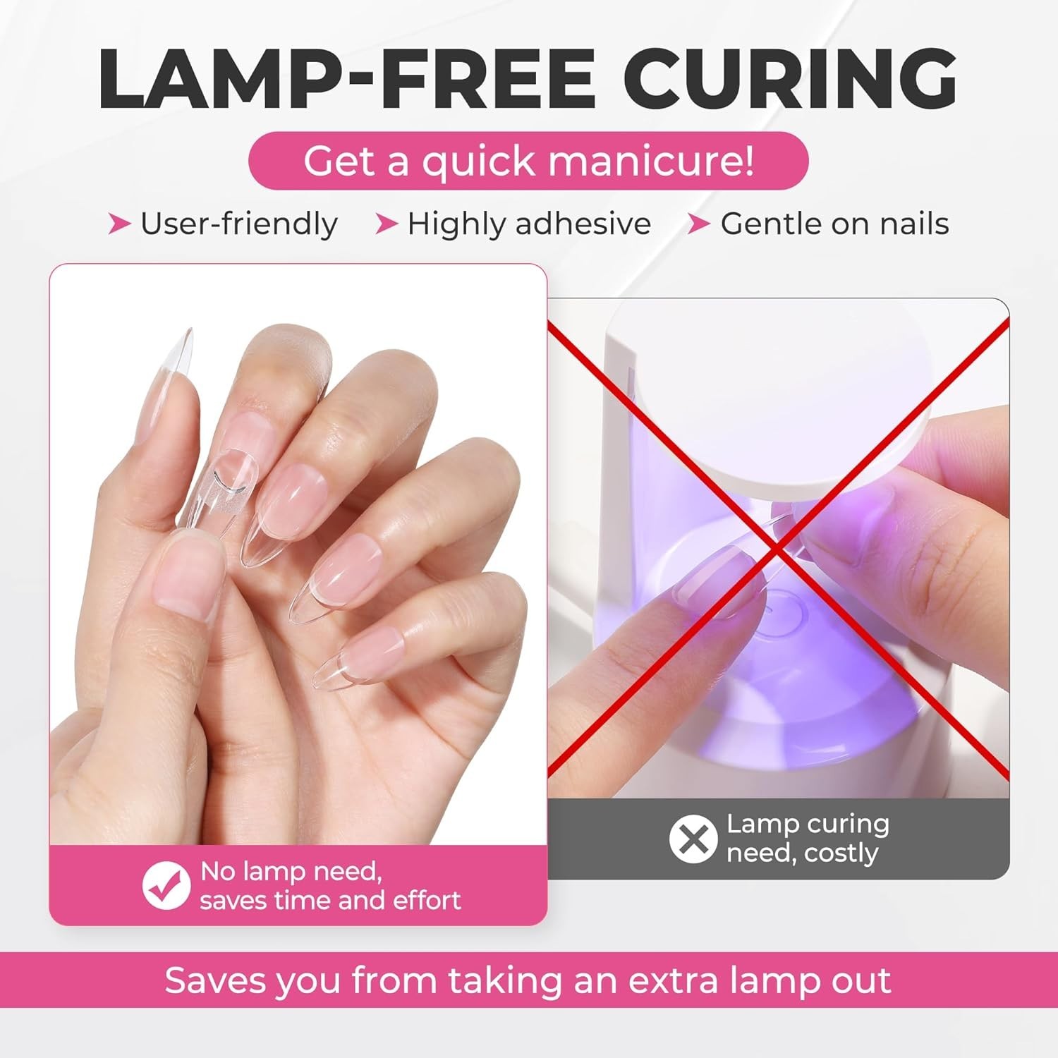 Complete Press-On Nail Kit: 15g Glue & 10ml Gentle Remover – Easy DIY Manicure
