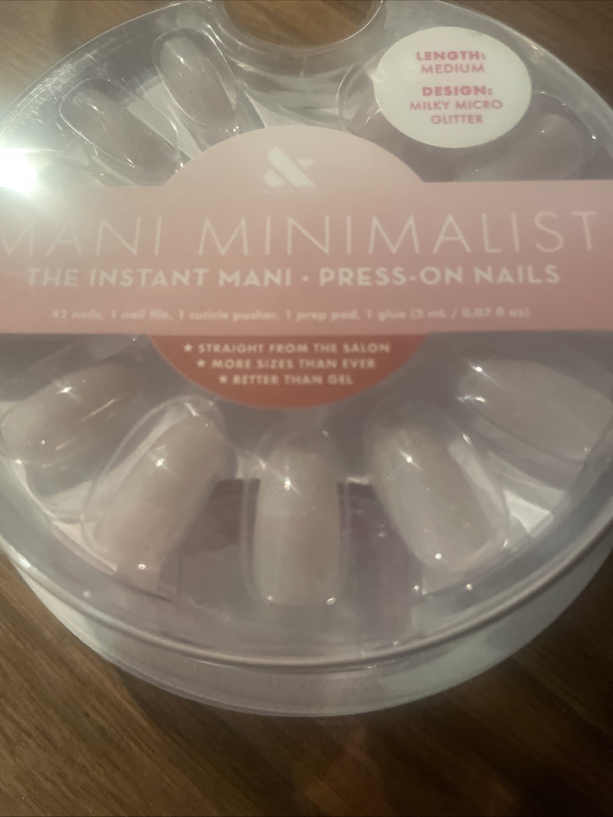 Olive & June Instant Mani Press-On Nails Medium, 42 Nails w Glue