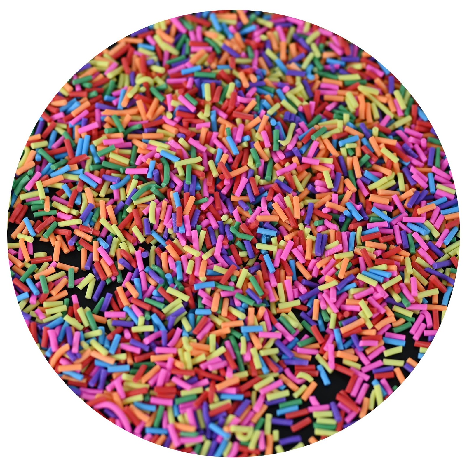 LIKETURE Fake Sprinkles 110g Non-edible Polymer Clay Mixed color