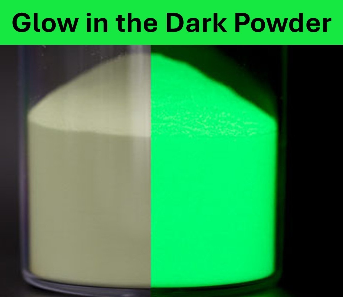 Glow in Dark Green Pigment Powder 50g for Resin, Nail Art, Crafts, Toys, Project