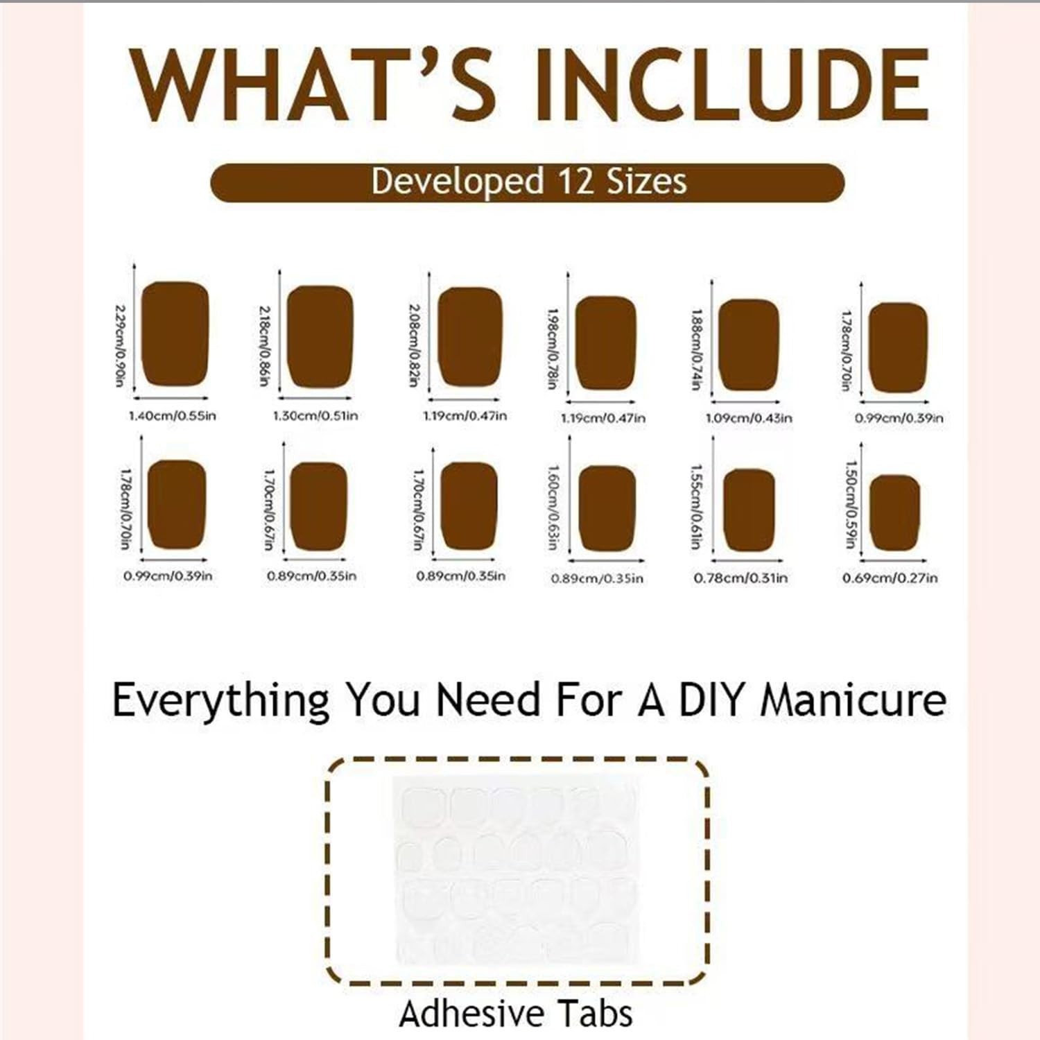 Press On Nails Short Square Set with Cat’s eye Design,Reusable Nail Kit with Nai