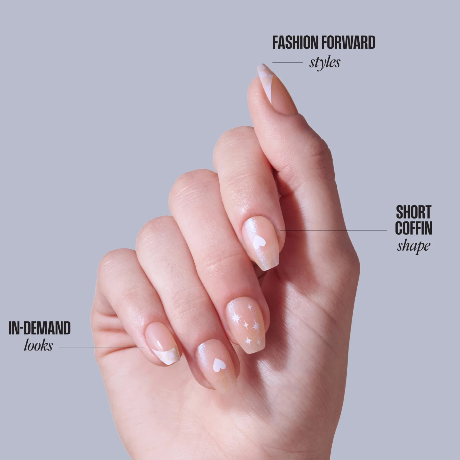 KISS BARE BUT BETTER TRU NUDE NAIL SHADES 28 NAILS (GLUE INCLUDED) #BN03