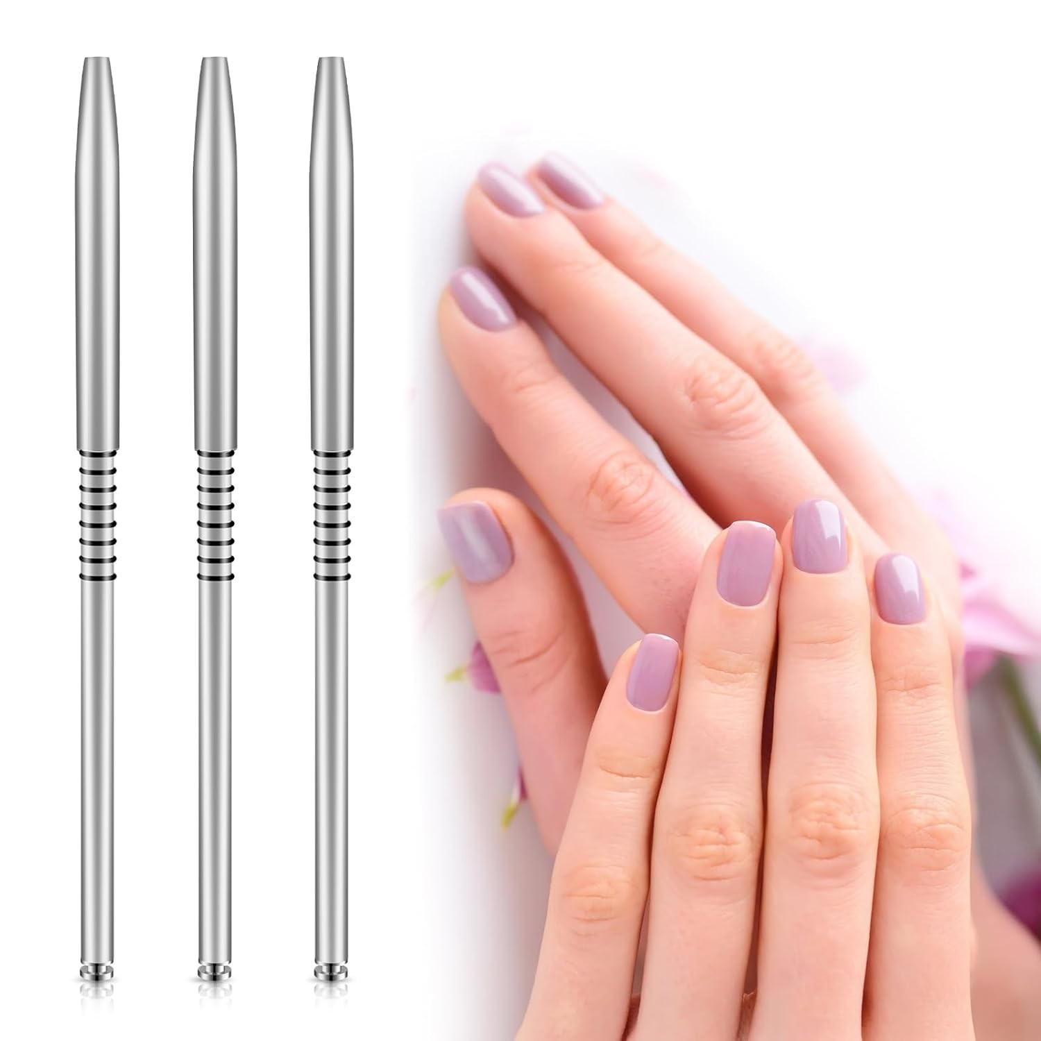 3 Pack 3D Flower Brush for Acrylic Nail Brush #2#4#5 Kolinsky Nail Art Brushes f