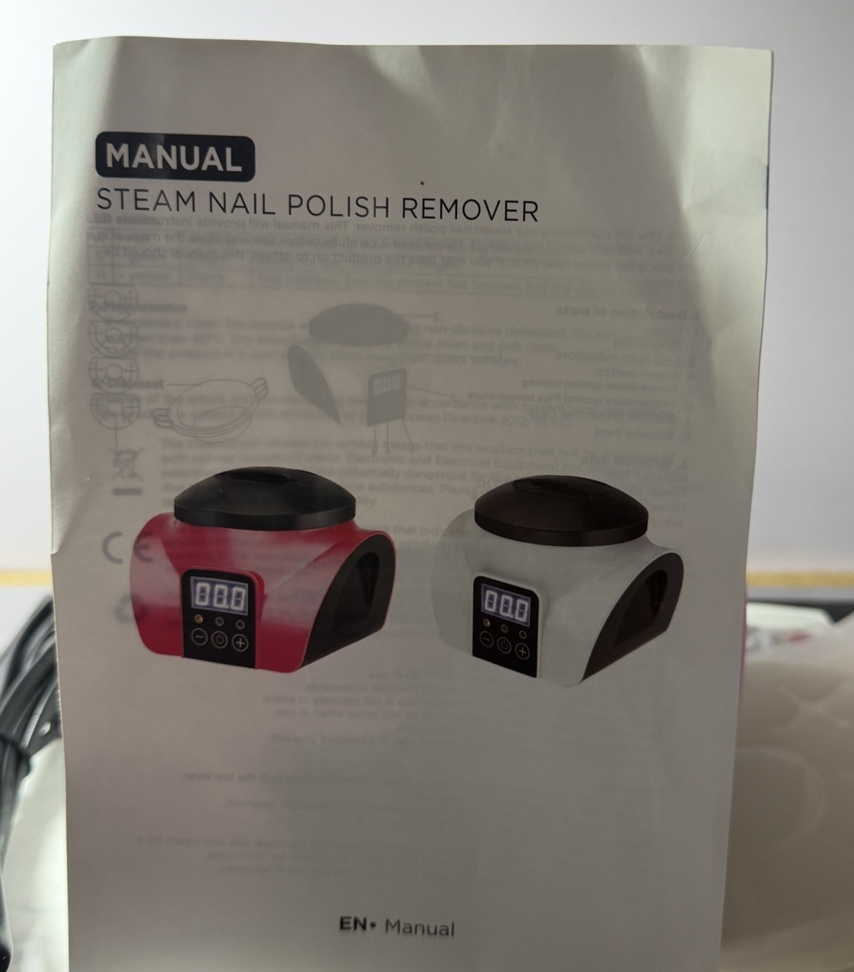 SAVILAND Nail Polish Remover Electric Steam Machine Pink