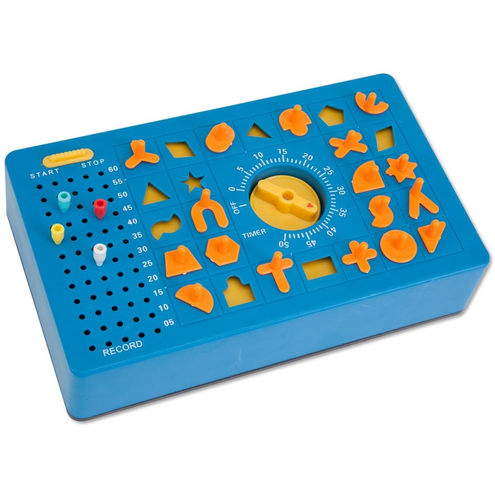 TimeShock Retro Timed Fun Board Game with Timer and Pop-up 9″ x 5″ x 2″, Blue
