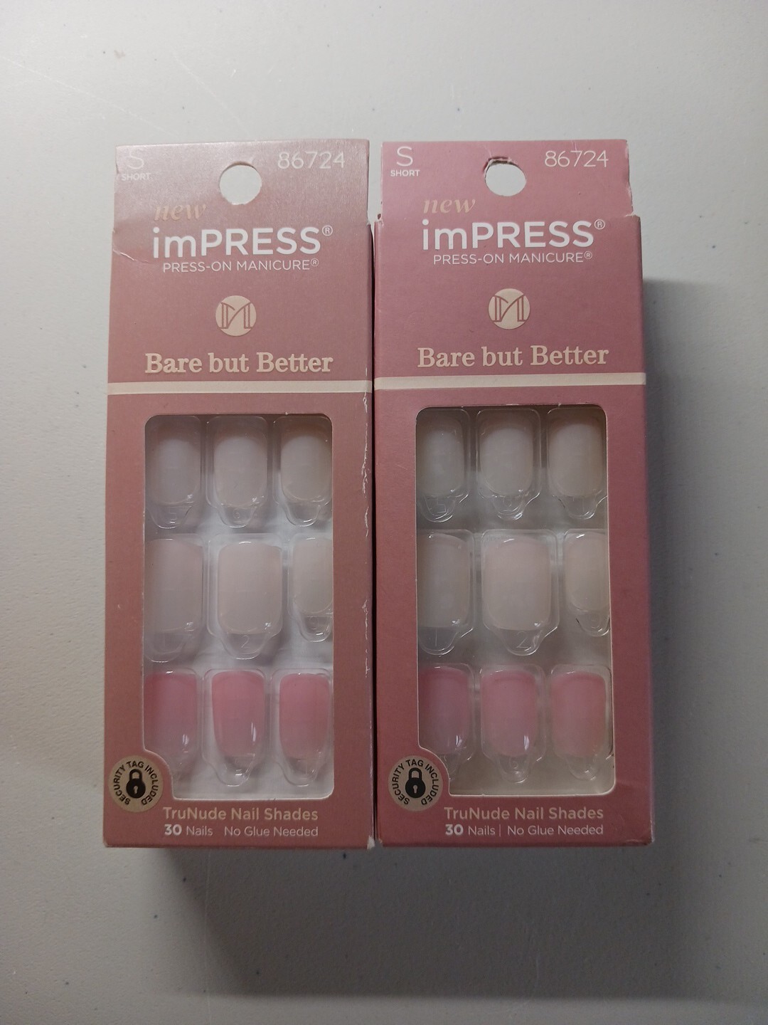 imPRESS Bare But Better Press-On Manicure 30 Short IMB02 Effortless Finish 86724
