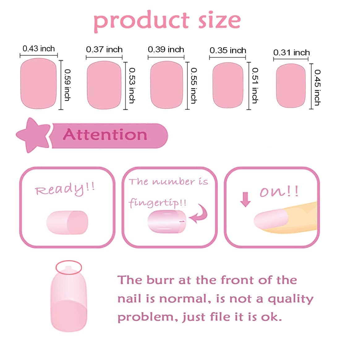 Laza Kids Press On Nails Pink Green Unicorn Glitter 60pc