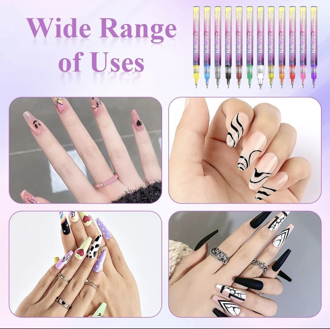 Nail Art marker 12 Pack/12 colors