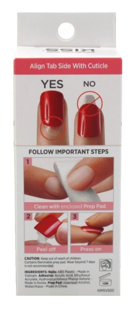 Kiss Impress Press-On-Manicure Kit 30 Count Flawless Short