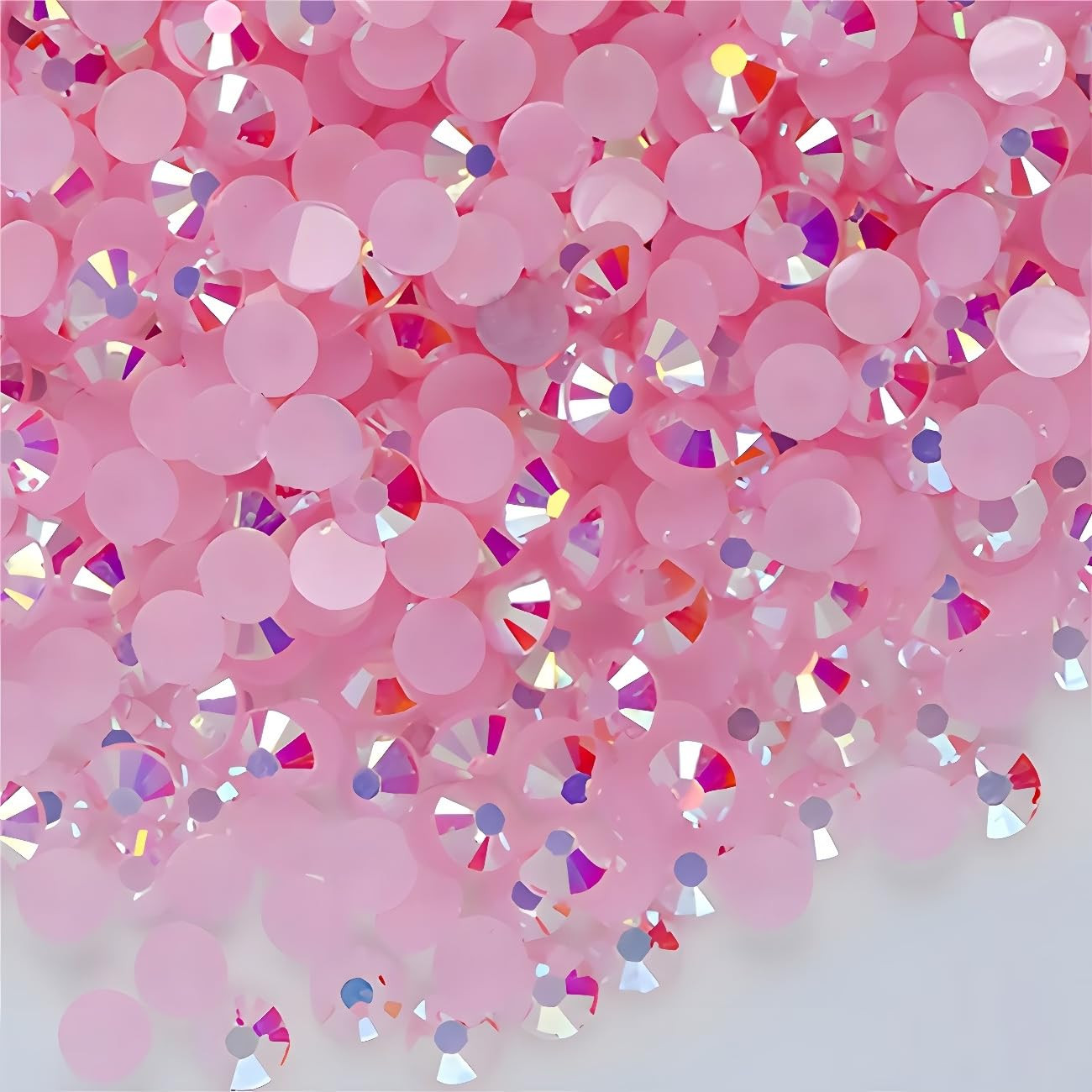 Flatback Rhinestones round Gems for Nails Art and Crafts 4000Pcs SS6 2Mm AB Crys