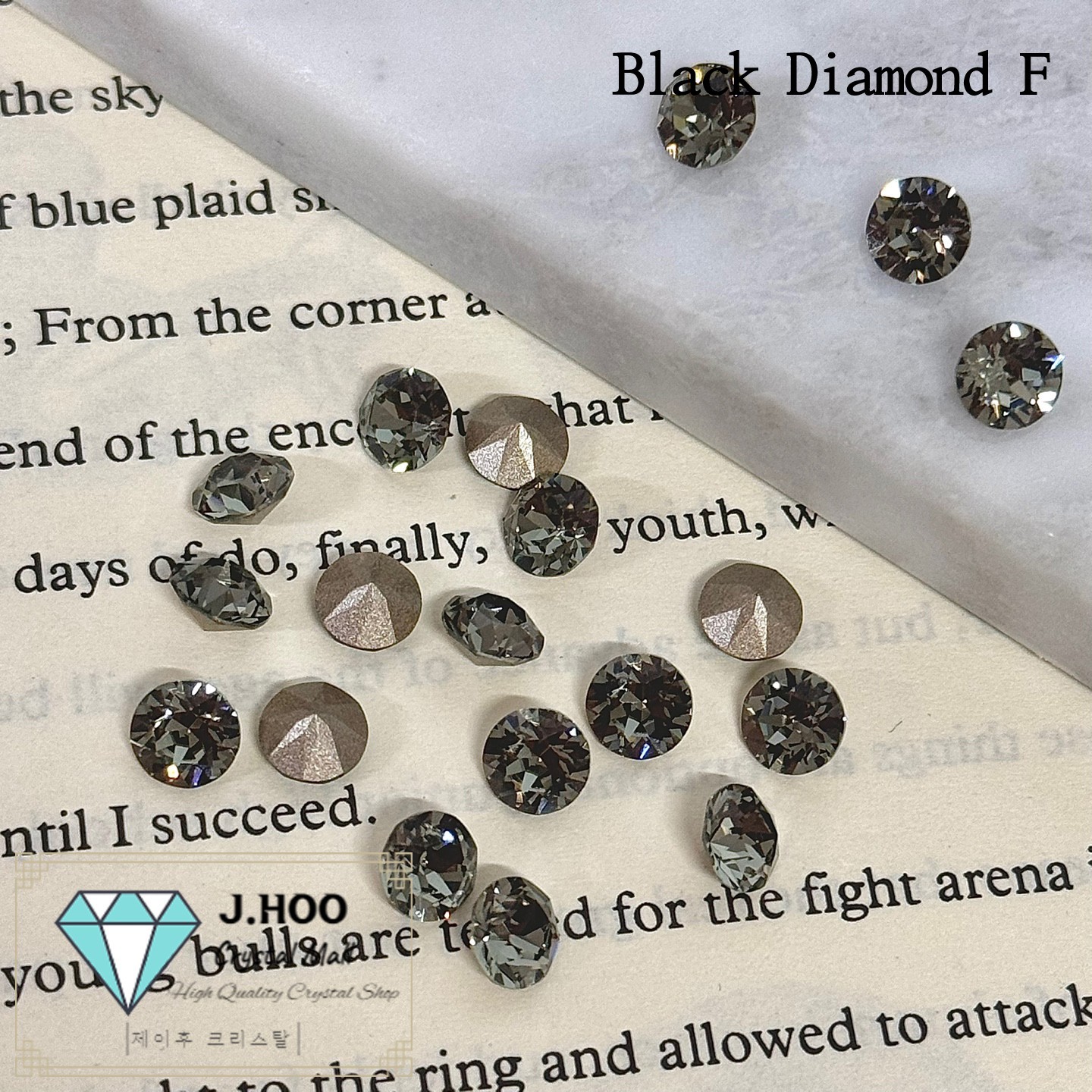 Swarovski Crystal 1088 -Black Diamond F