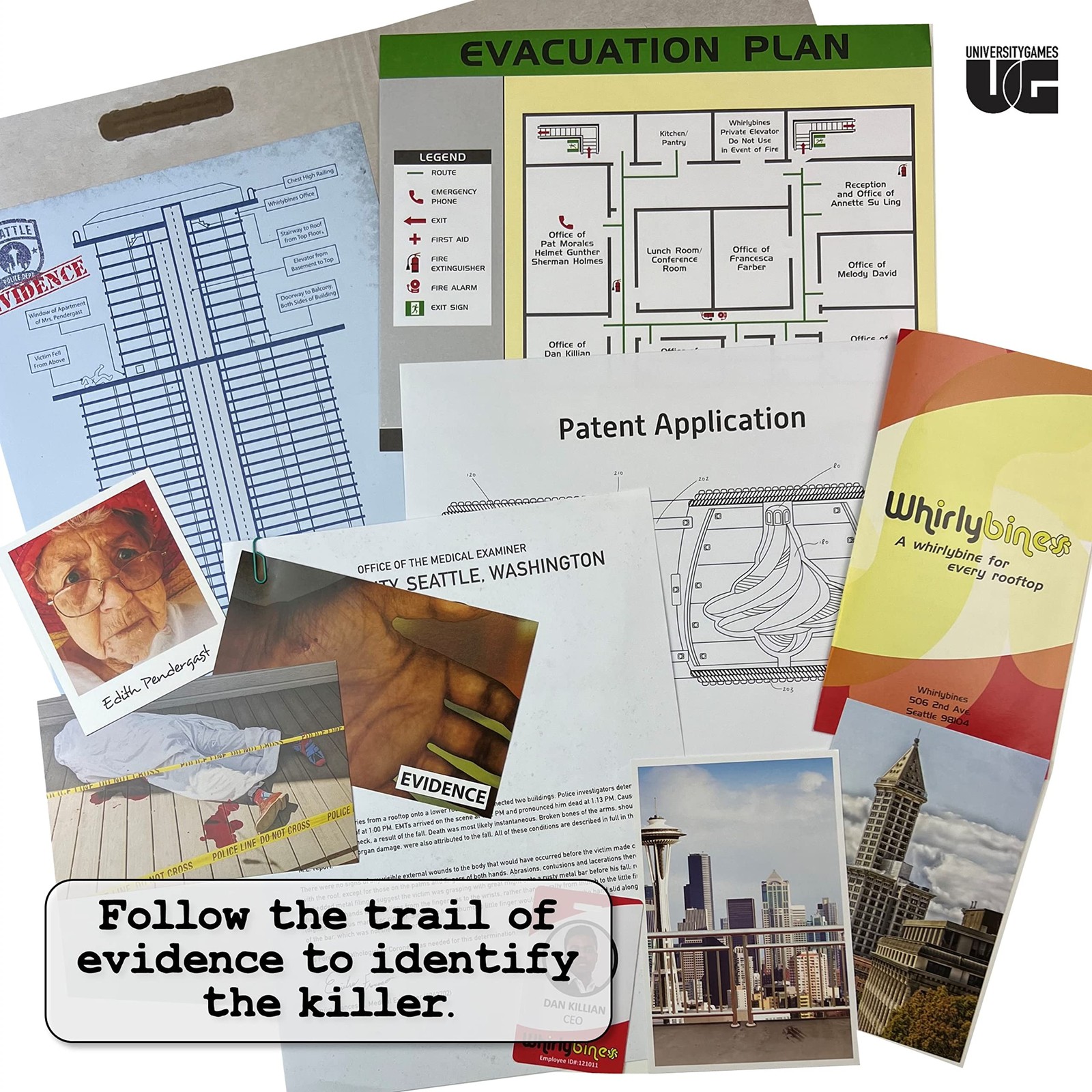 Murder Mystery Party Case Files: Killer 13 x 18.5 x 9 cm, Startup