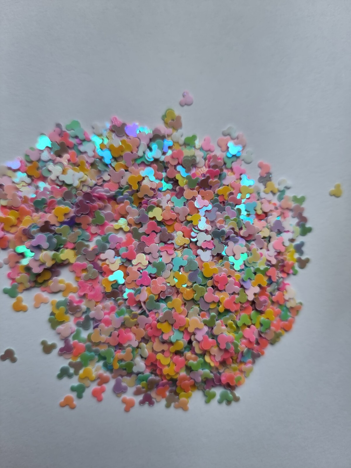4mm Mouse PVC loose Sequins for Nails resin card making 10g bag mickey mouse