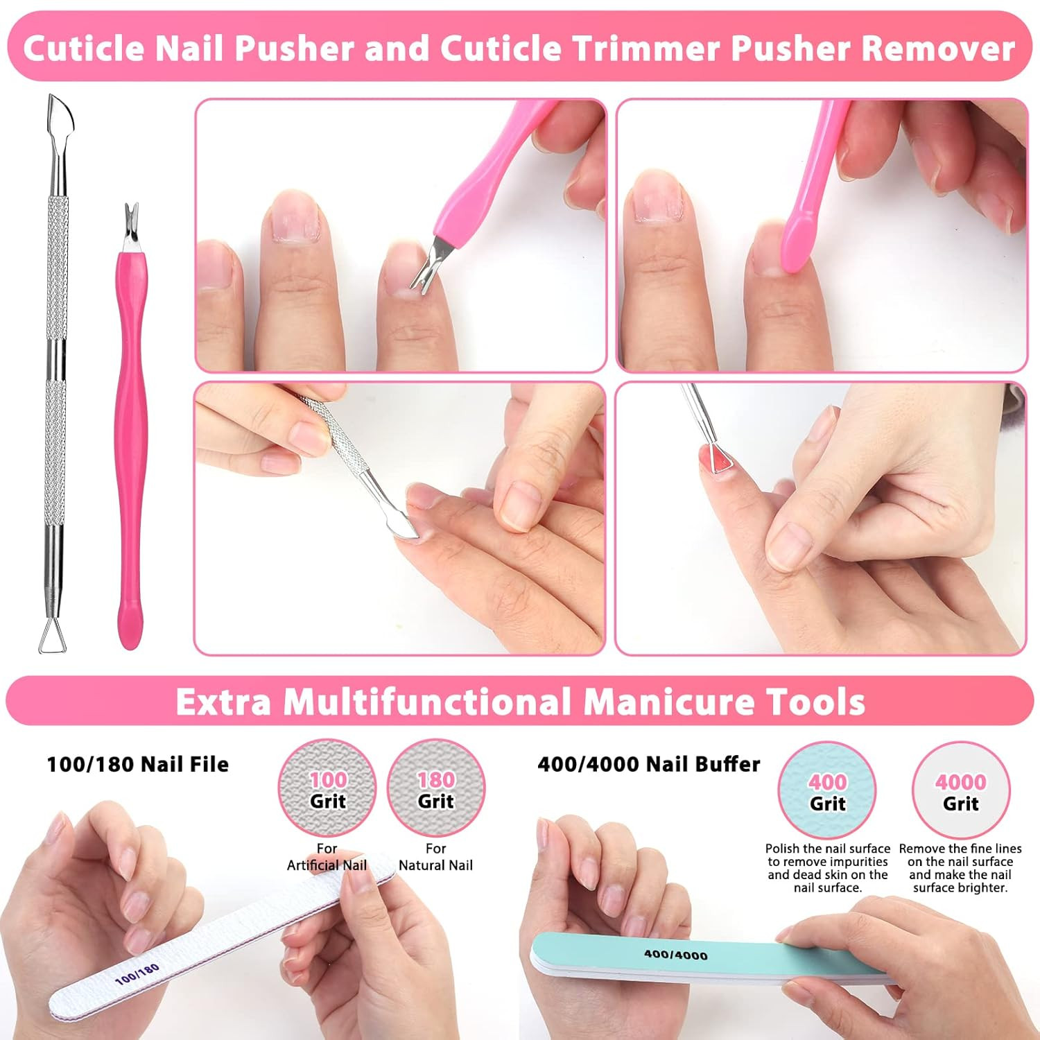 600PCS Clear Coffin Nail Tips Set Clear Acrylic Nail Tips with Nail Glue Coff…