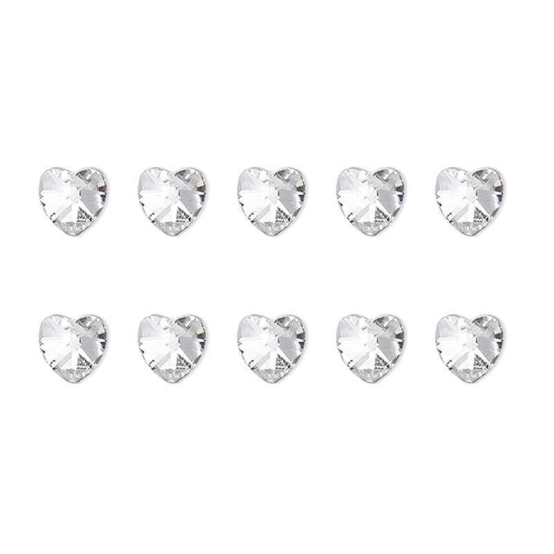 10x Irregular Shape Nail Rhinestones Nails Art Charms Heart Nail Crystals Gems