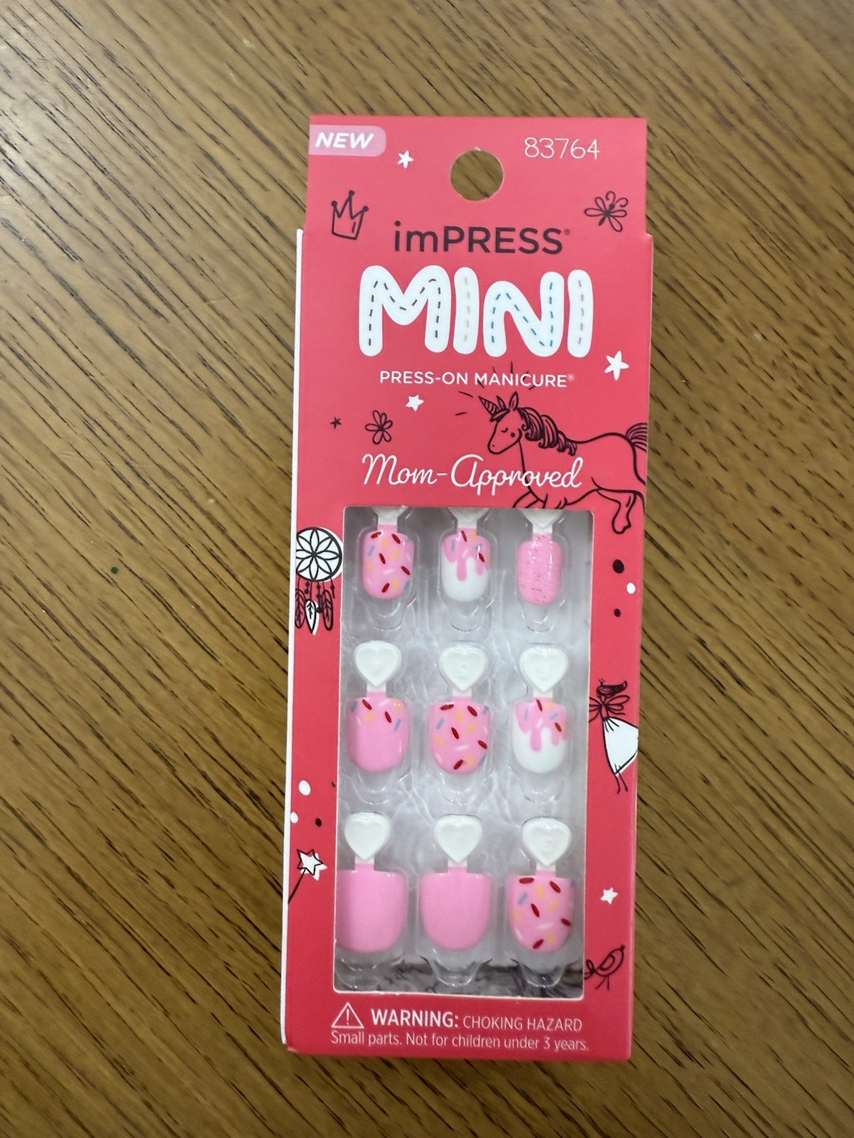 Kiss Impress Mini Kids Ice Cream Sprinkles Press On Nails # 83764 – 20 Ct