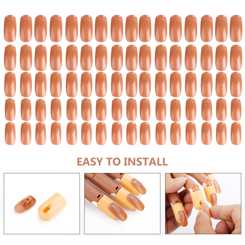 200 Pcs False Nail Tips Training Artificial Nails for Hands Fake