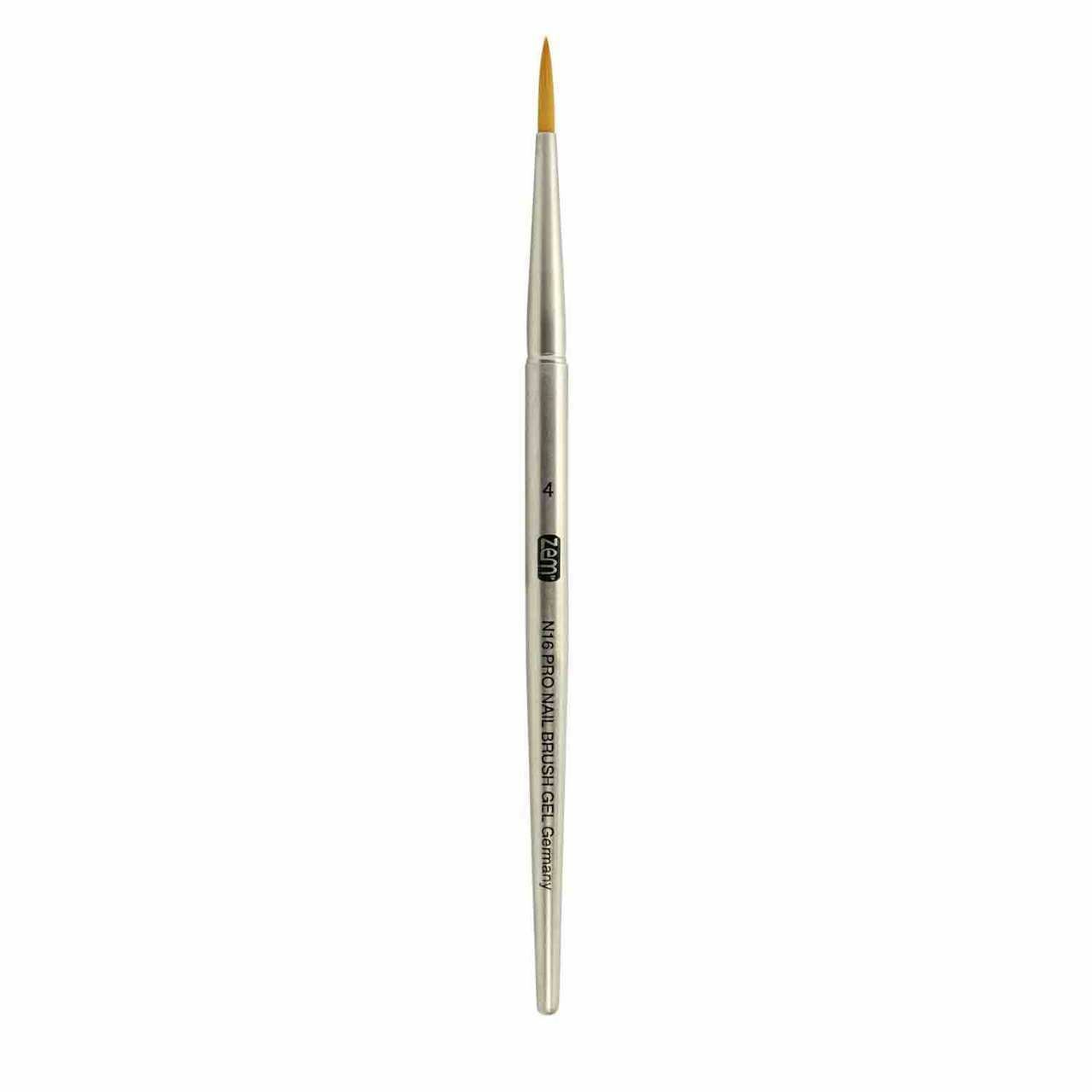 N16 PRO Gun Metal Round #4 Gel Nail Brush