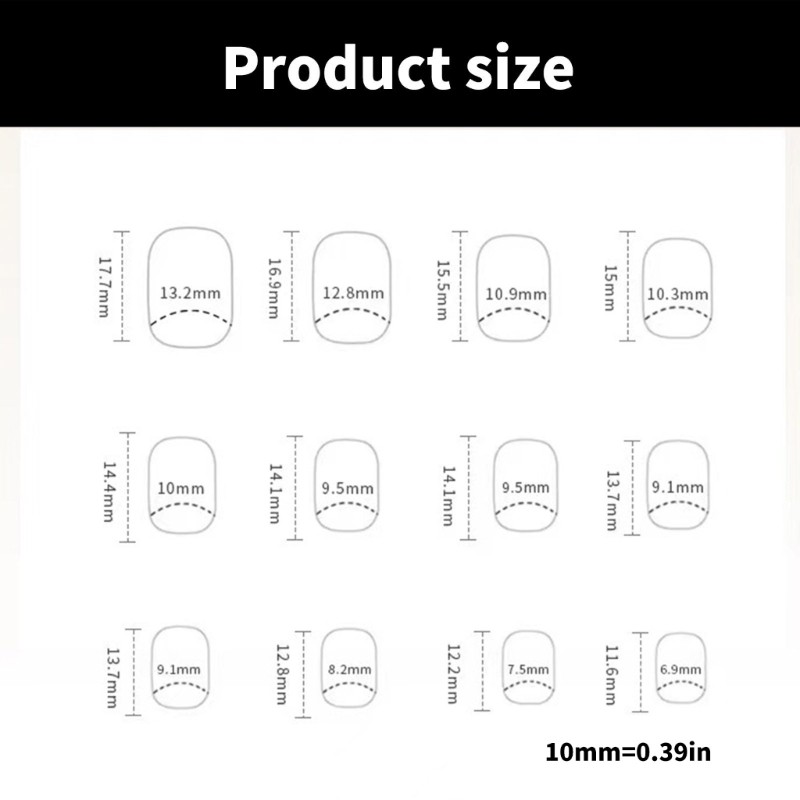 Lovely Pink Heart Designs Press on Nail Medium Square Nail for Fashion Women
