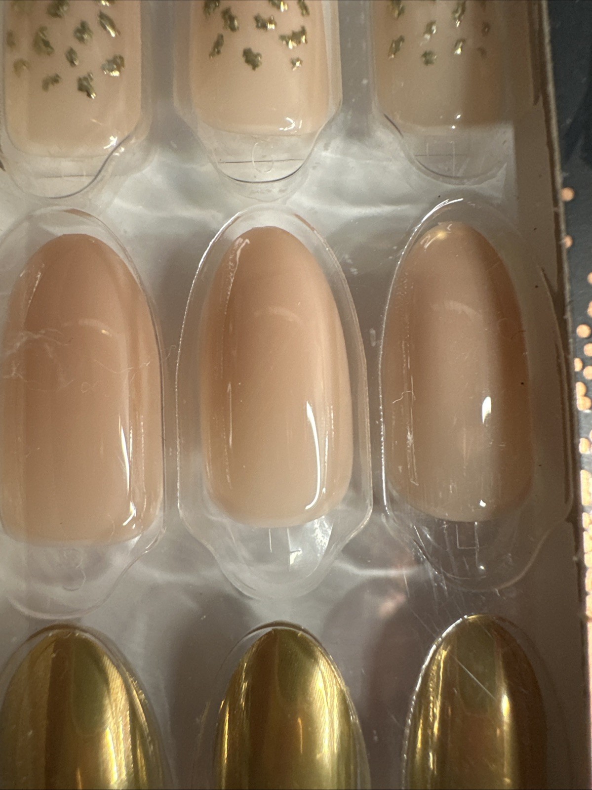 ImPress Limited Edition Tom Bachik Press On Nails Mix & Mingle 30 Pieces Gold