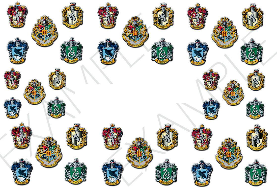 Harry Potter Crests Nail Art Stickers Transfers Decals Set of 40 – A1208
