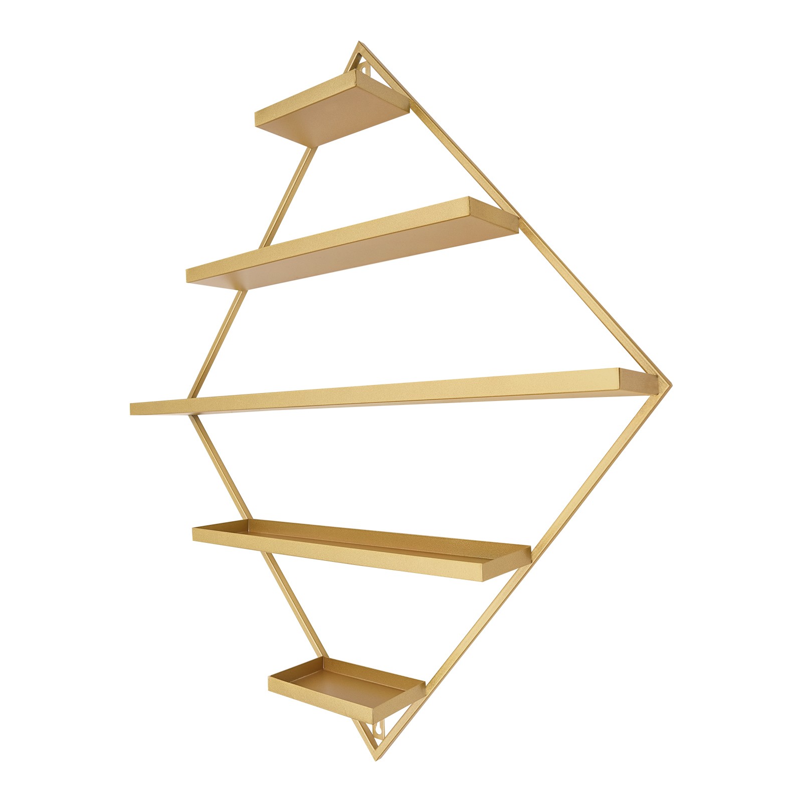 Gold Nail Polish Wall Organizer Holder Display, Nail Polish Wall Shelves Iron