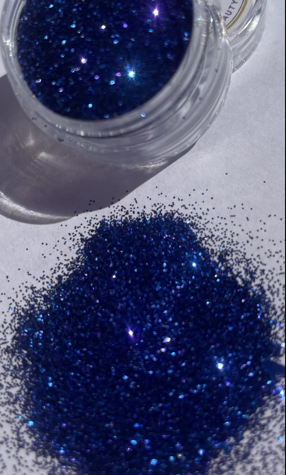 Holographic premium Deep Ocean Blue Glitter Stack 6pcs Laser Loose Glitter DIY