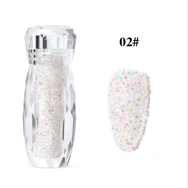 8 Colors Manicure Decor Mini Caviar Micro Beads Nail Art Crystals Glitter Set