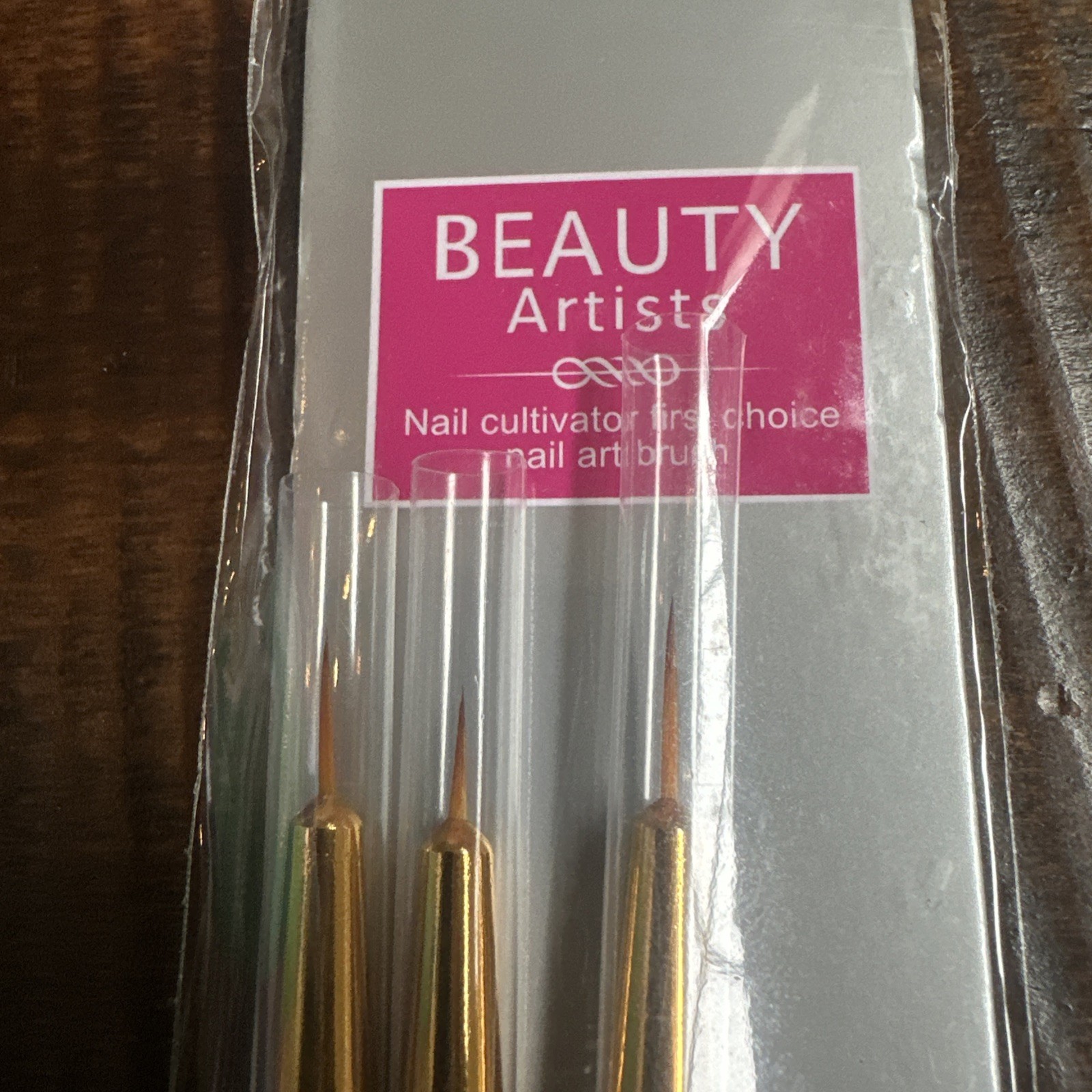 Beauty Artists 3 Piece Nail Art Brush Set, Assorted Sizes