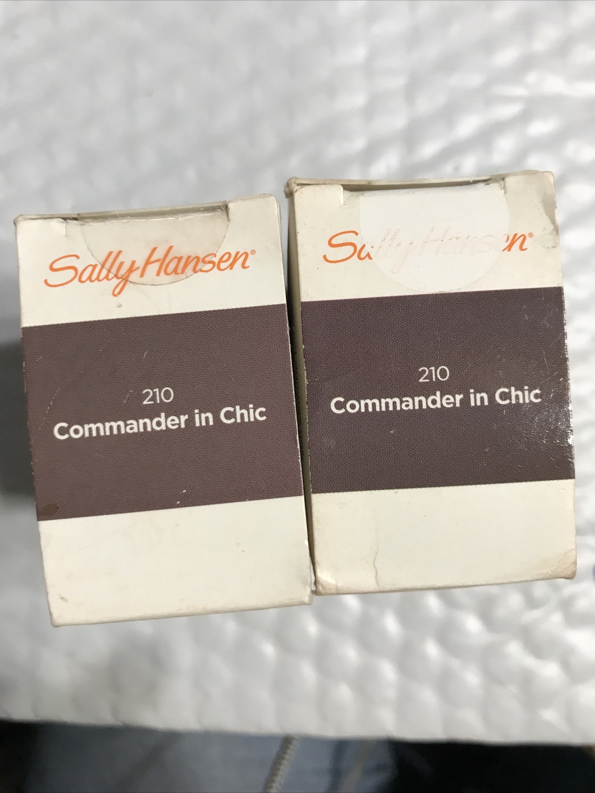2 Box Lot SALLY HANSEN Salon Insta Gel Strips 210 COMMANDER IN CHIC unsealed NIB