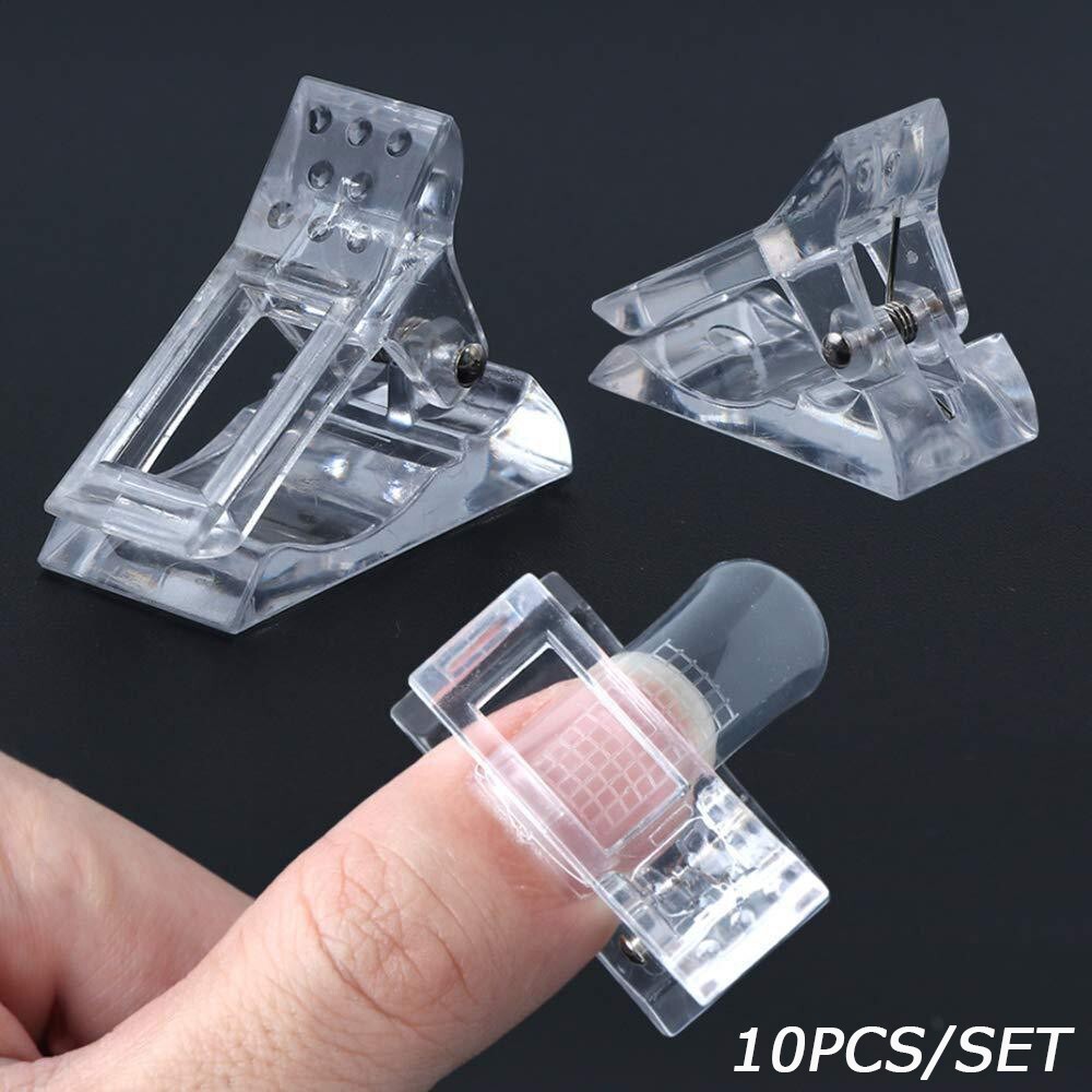 Nail Tips Clip Extension Clamp Clips Quick Building Poly Builder Gel 10PCS/Set